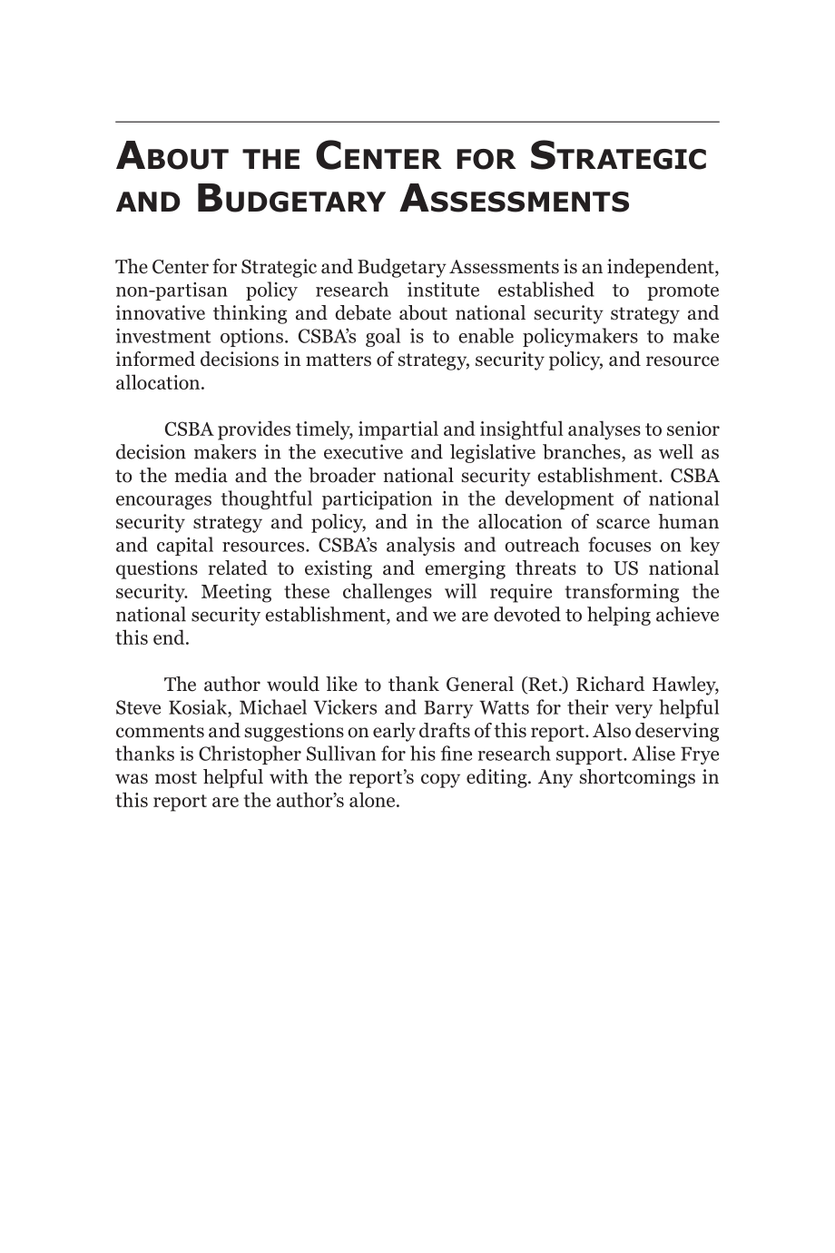CSBA_20051024_四年防务回顾：重新思考美国的军事态势.pdf_第3页