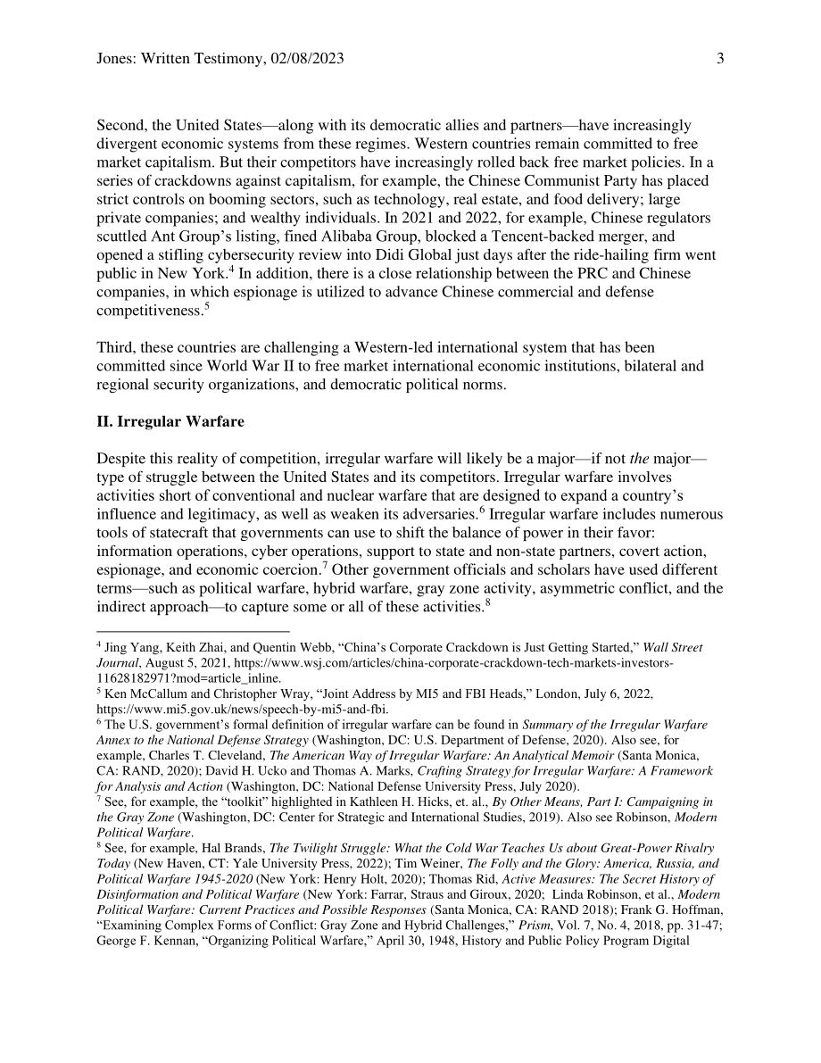 CSIS证词 特种作战在大国竞争中的作用 202302_第3页
