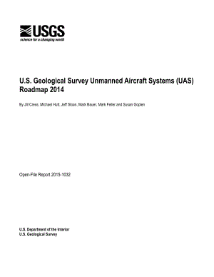 美国地质调查局无人机系统(UAS) 2014年路线图