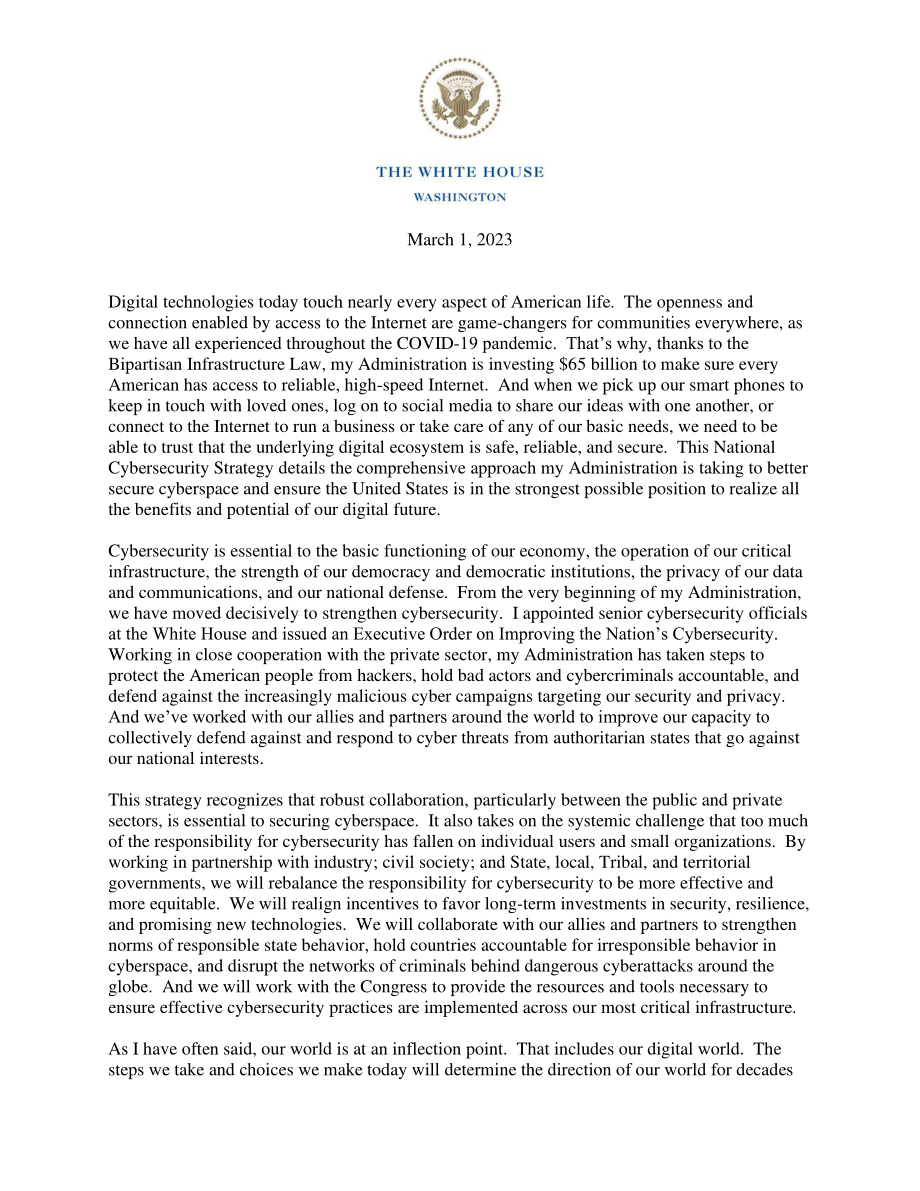 美国国家网络安全战略2023_第2页