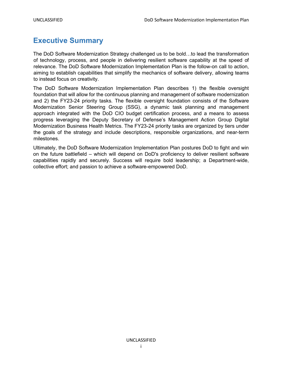 国防部软件现代化实施计划摘要_第2页