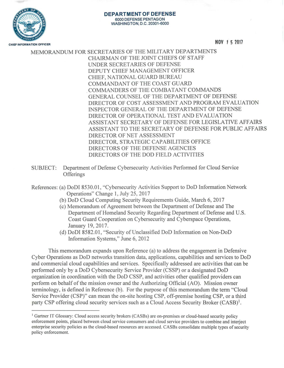 国防部针对云服务产品进行的网络安全活动.pdf_第1页