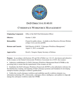 DoDD 8140.01 网络空间劳动力管理.pdf