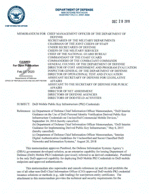 国防部CIO备忘录 国防部移动公钥基础设施(PKI) 凭证.pdf