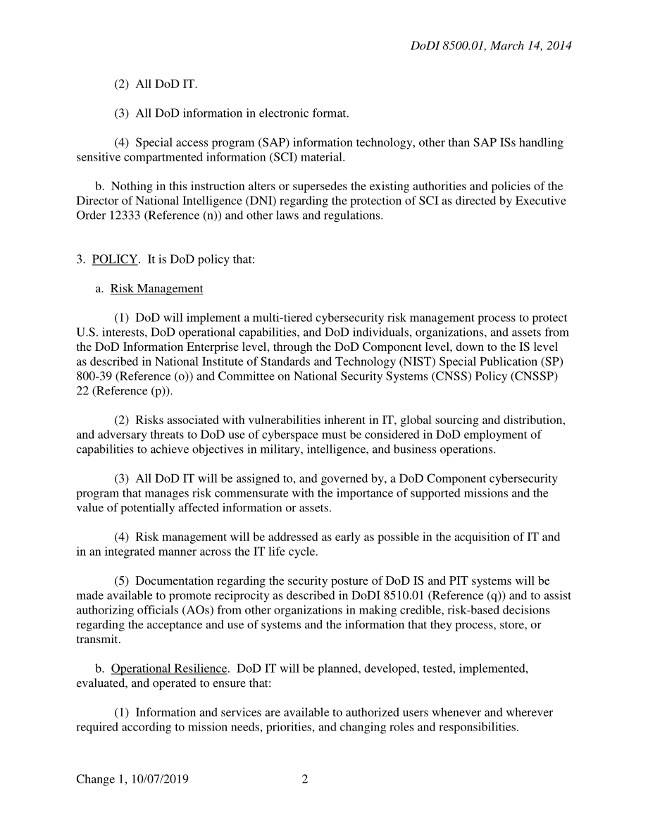 DoDI 8500.01 网络安全.pdf_第2页