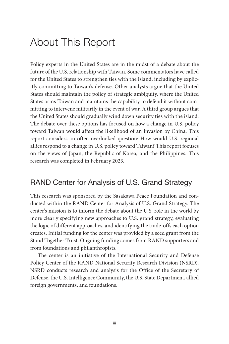 RAND_RRA739-7 志同道合？美国印太盟友如何看待美台关系走向_第3页