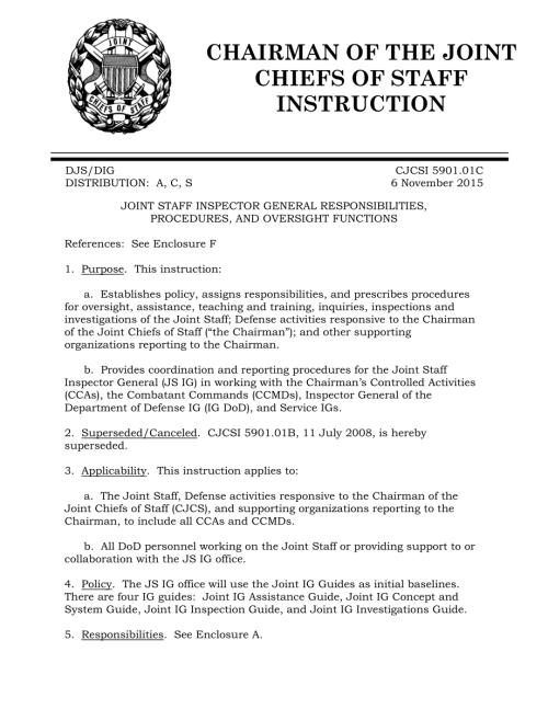 CJCSI 5901.01C 联合参谋部监察长的职责、程序和监督职能.pdf