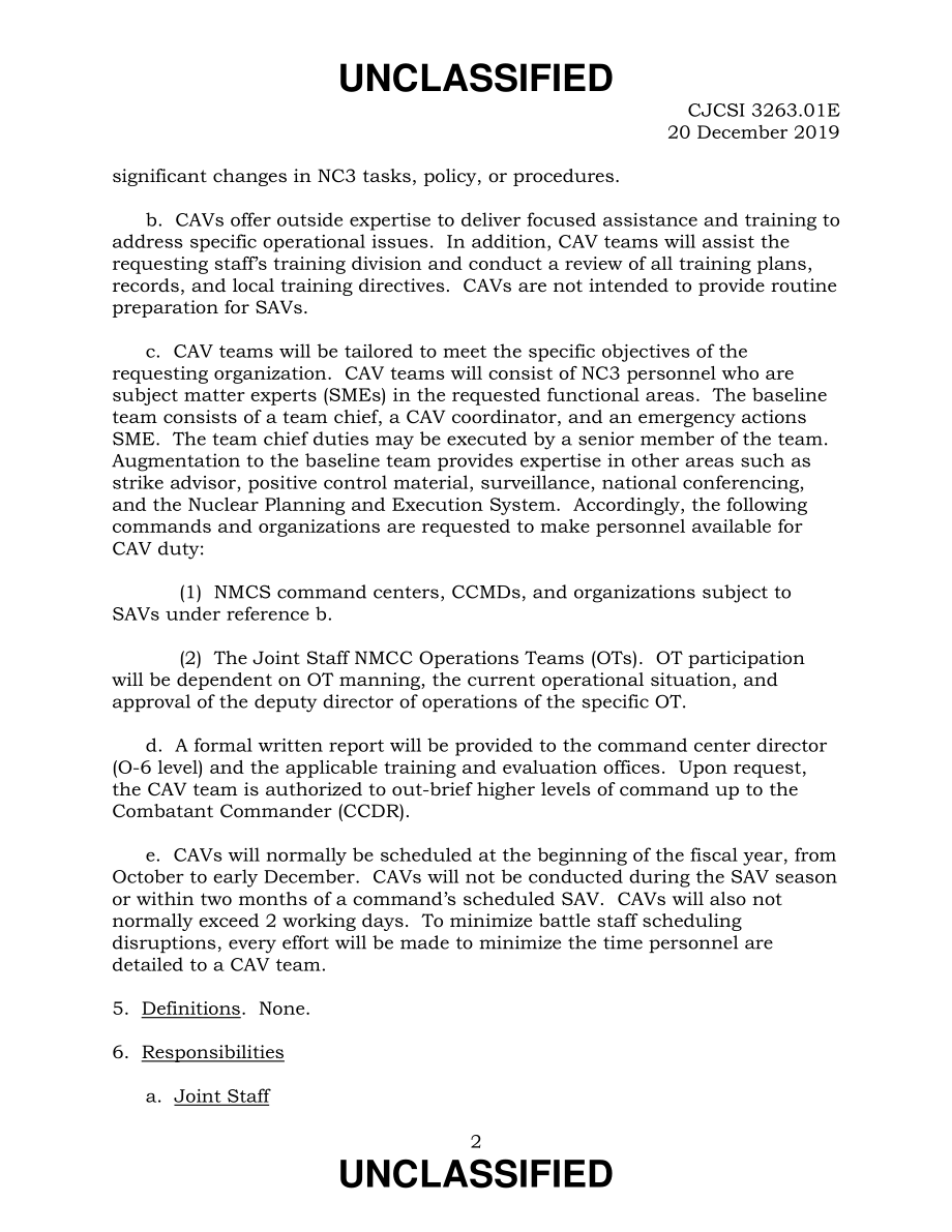 CJCSI 3263.01E 核指挥和控制指挥协助访问(CAV)计划.pdf_第2页