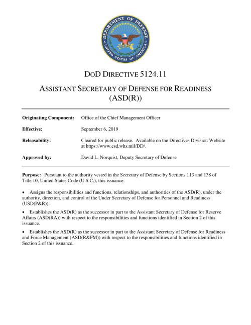 DoDD 5124.11 负责准备的助理国防部长（ASD（R））.pdf