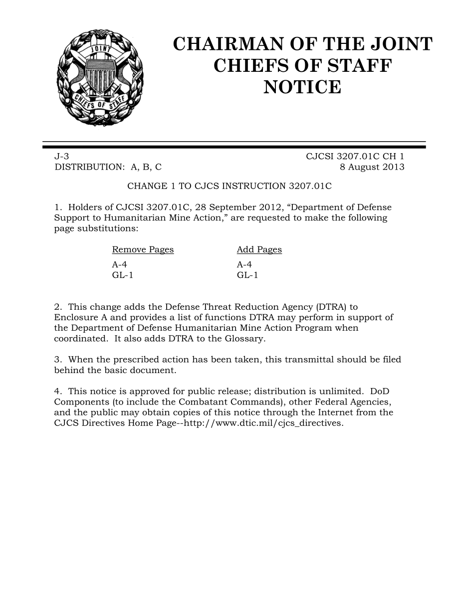 CJCSI 3207.01C 国防部对人道主义排雷行动的支持.pdf_第3页