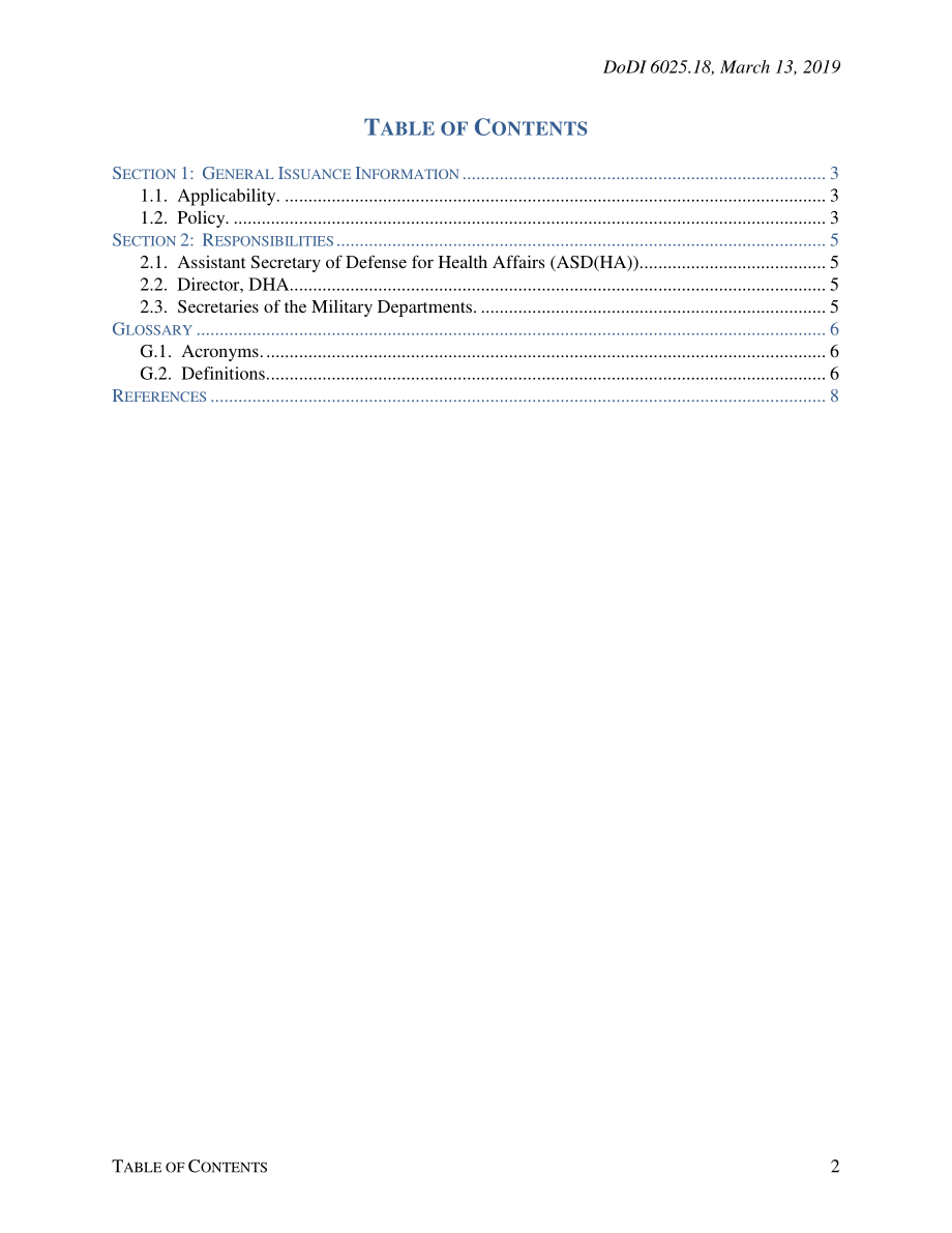 DoDI 6025.18 健康保险流通与责任法案（HIPAA）国防部医疗保健计划中的隐私规则合规性.pdf_第2页