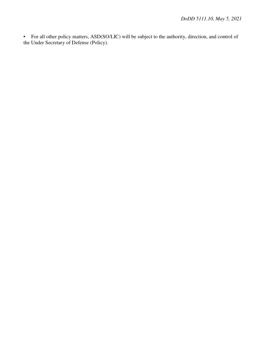 DoDD 5111.10 负责特种作战和低强度冲突的助理国防部长.pdf_第2页