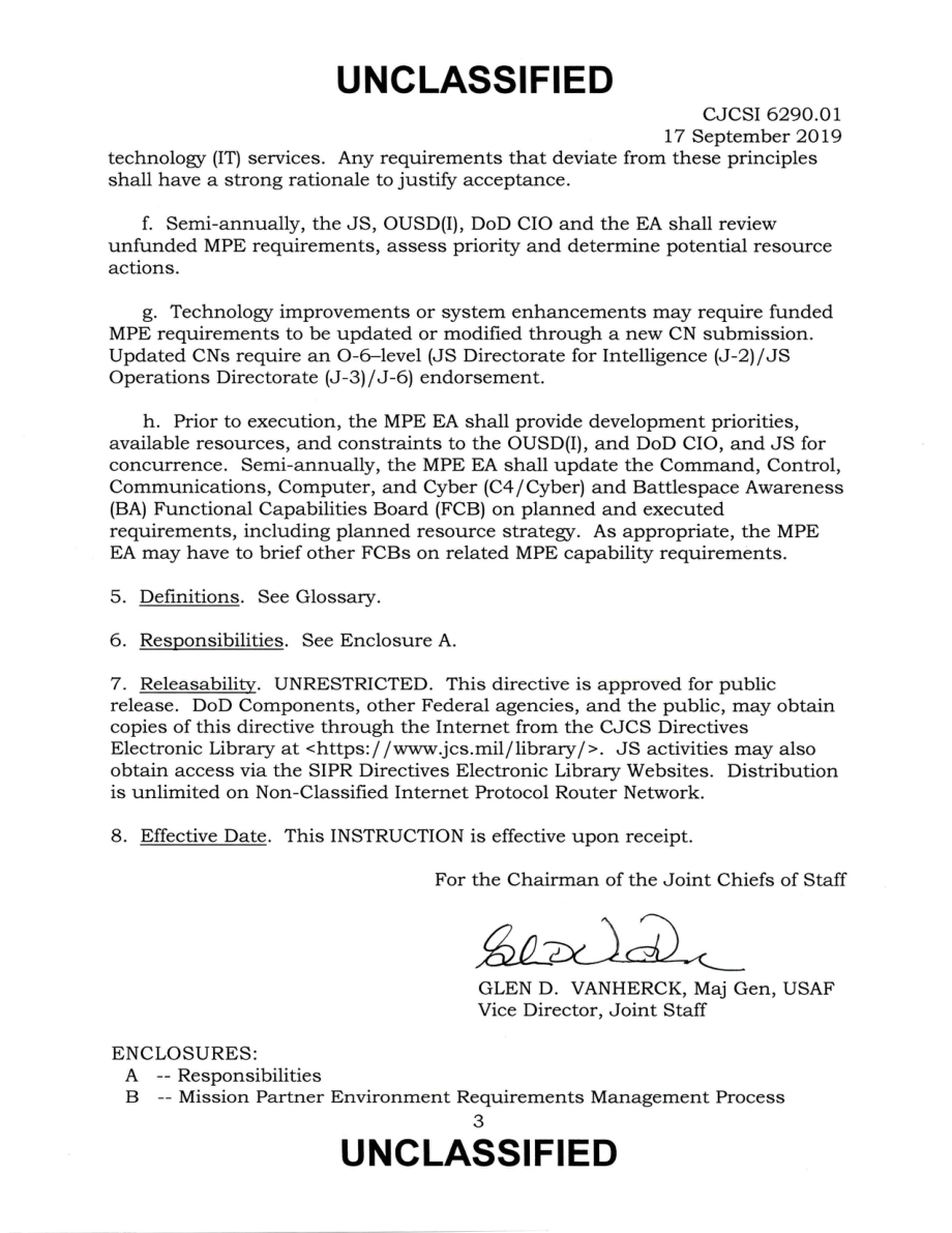 CJCSI 6290.01  使命伙伴环境的需求管理程序.pdf_第3页