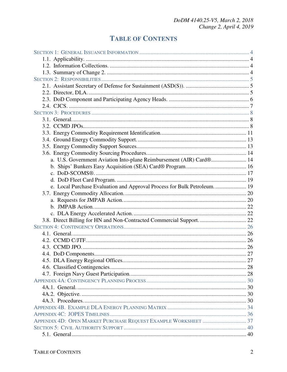 DoDM 4140.25 Volume 5 美国国防部能源商品管理：支持联合作战、应急、民事和军事开支.pdf_第2页
