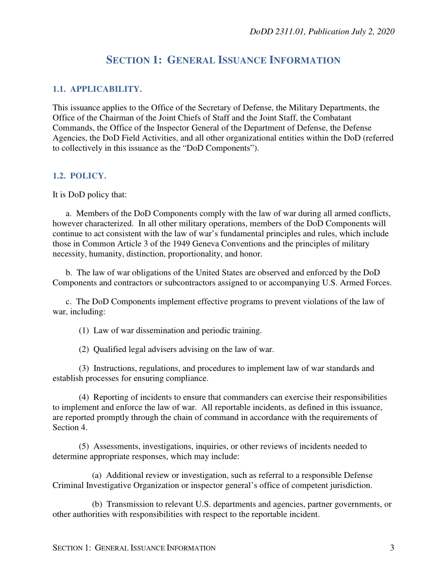 DoDD 2311.01 国防部战争法计划.pdf_第3页