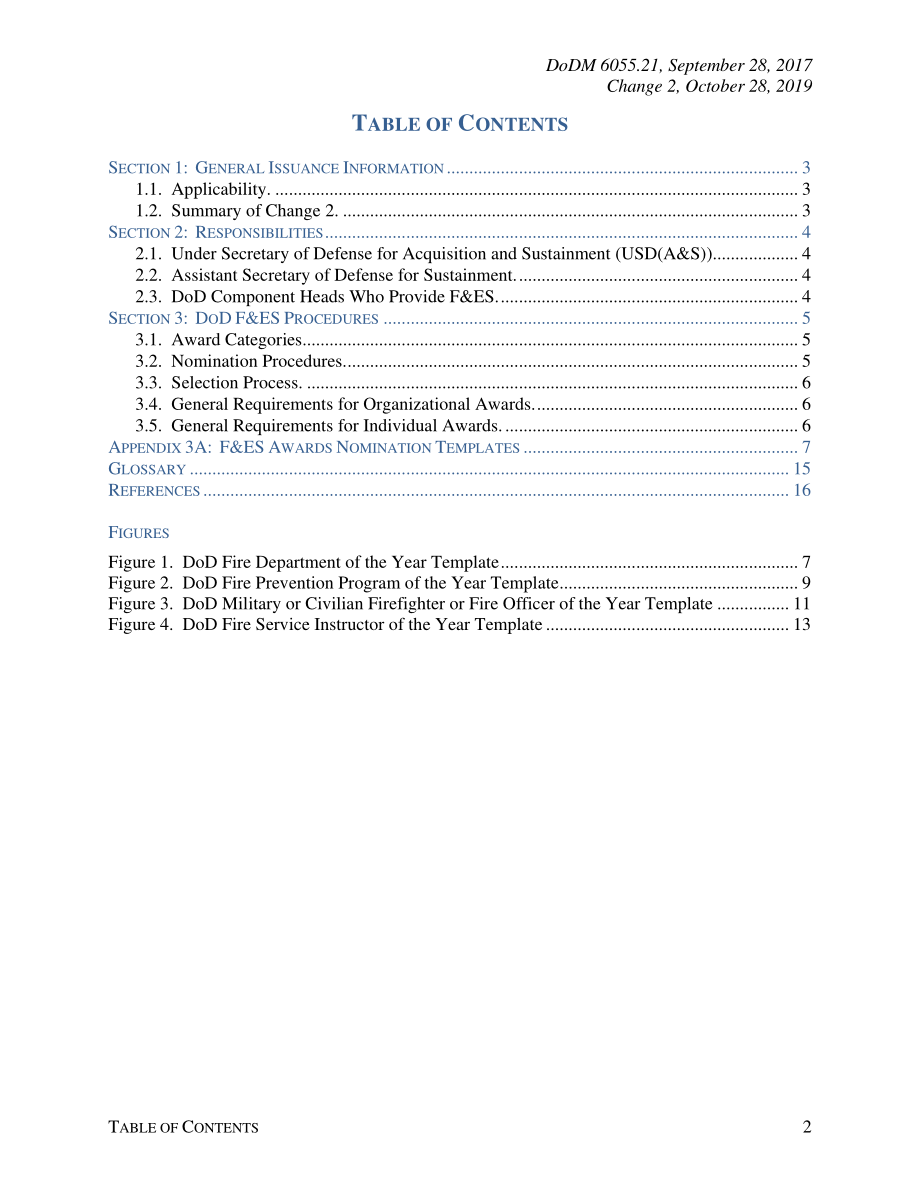 DoDM 6055.21 美国国防部消防和紧急服务（F&ES）年度奖项计划.pdf_第2页