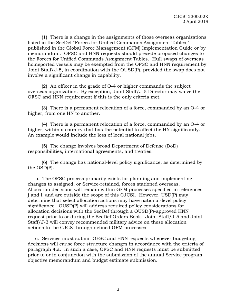 CJCSI 2300.02K 协调海外部队结构变化和东道国通知.pdf_第2页