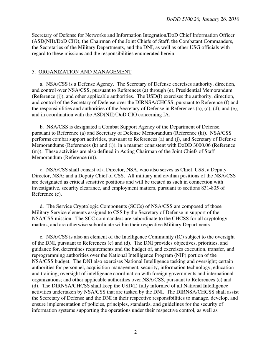 DoDD 5100.20 国家安全局中央安全局（NSACSS）.pdf_第2页