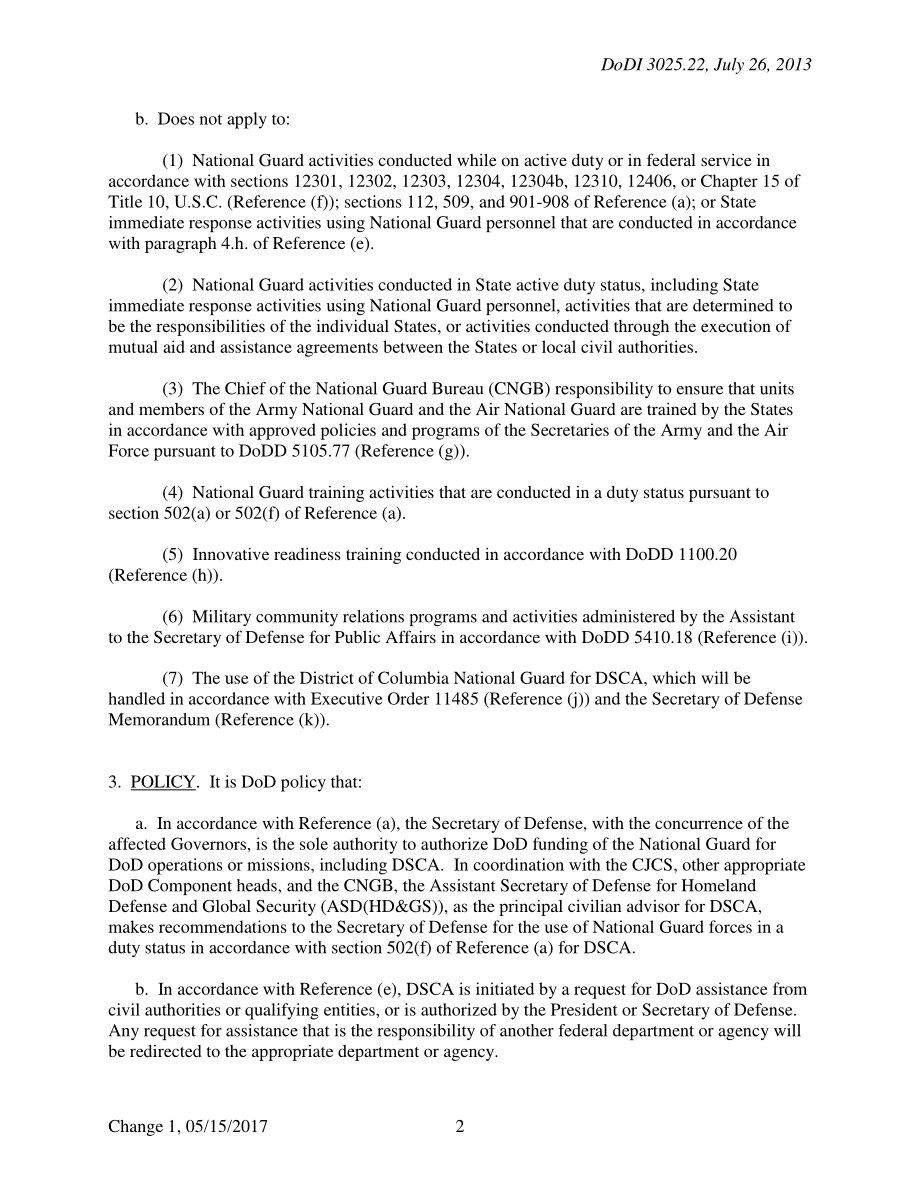 DoDI 3025.22 国民警卫队用于民事当局的国防支持.pdf_第2页