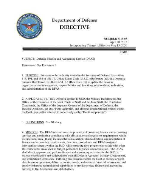 DoDD 5118.05 国防财务和会计服务（DFAS）.pdf