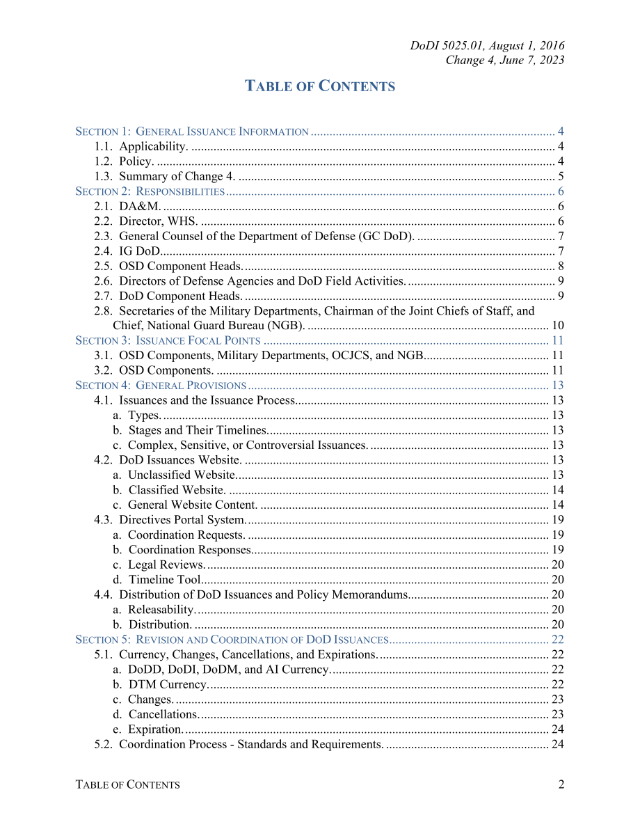 DoDI 5025.01 国防部发行计划.pdf_第2页