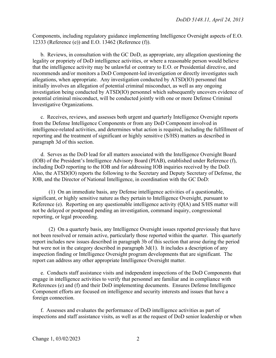 DoDD 5148.11 国防部长情报监督助理（ATSD（IO））.pdf_第2页
