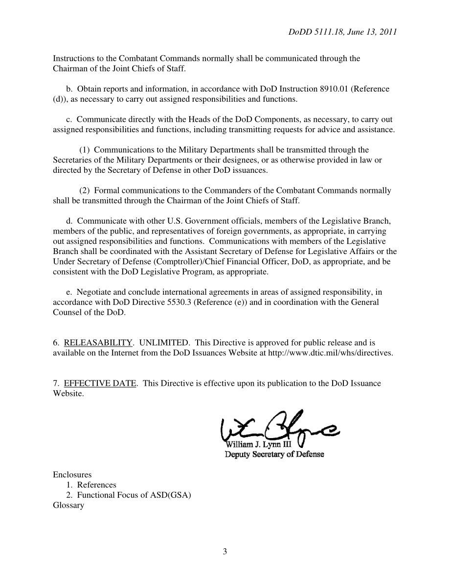 DoDD 5111.18 国防部全球战略事务助理部长（ASD（GSA））.pdf_第3页