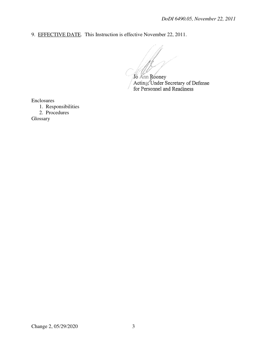 DoDI 6490.05 军事行动中心理健康的维护.pdf_第3页