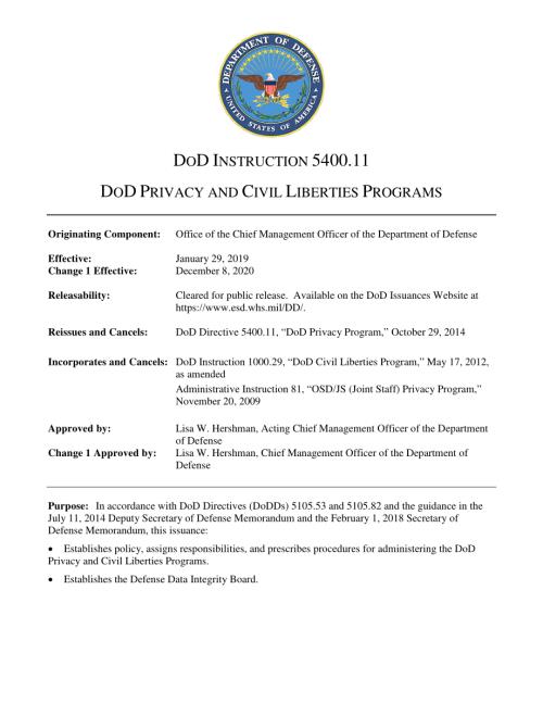 DoDI 5400.11 国防部隐私和公民自由计划.pdf