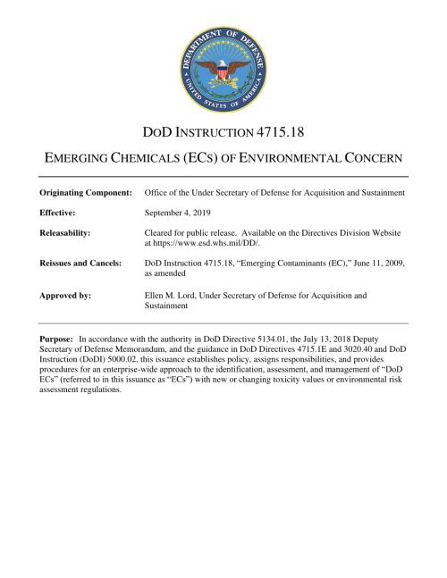 DoDI 4715.18 环境关注的新兴化学品（ECS）.pdf