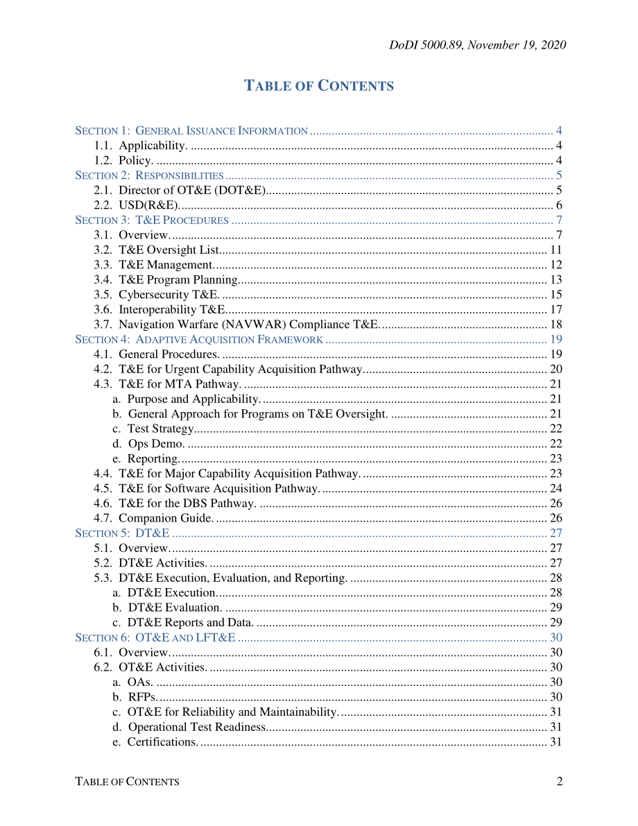 DoDI 5000.89 测试与评估.pdf_第2页
