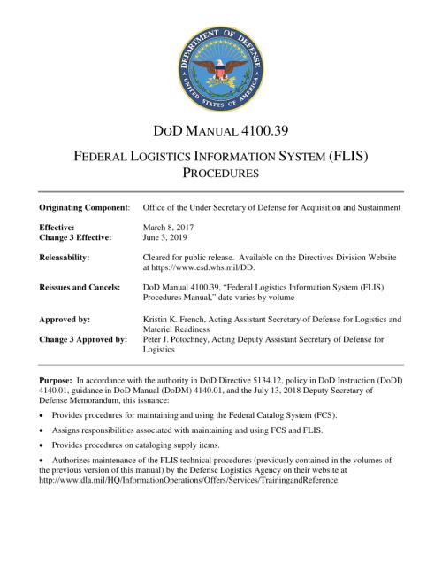 DoDM 4100.39 联邦物流信息系统（FLIS）程序.pdf