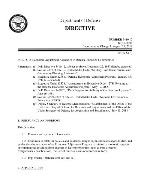 DoDD 5410.12 对受国防影响社区的经济调整援助.pdf