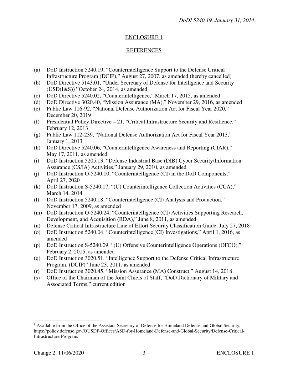 DoDI 5240.19 对国防关键基础设施计划（DCIP）的反情报支持.pdf_第3页