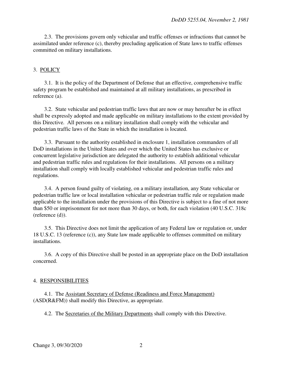 DoDD 5525.04 对国防部设施执行州交通法.pdf_第2页