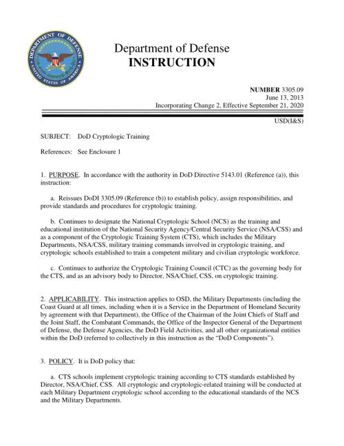DoDI 3305.09 国防部密码学培训.pdf