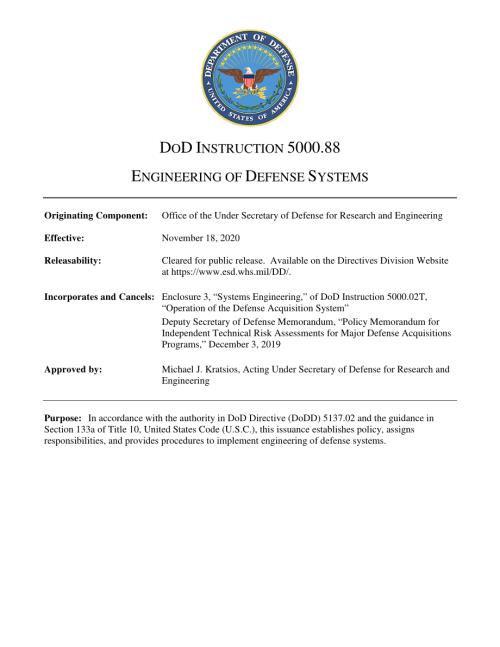 DoDI 5000.88 国防系统工程.pdf