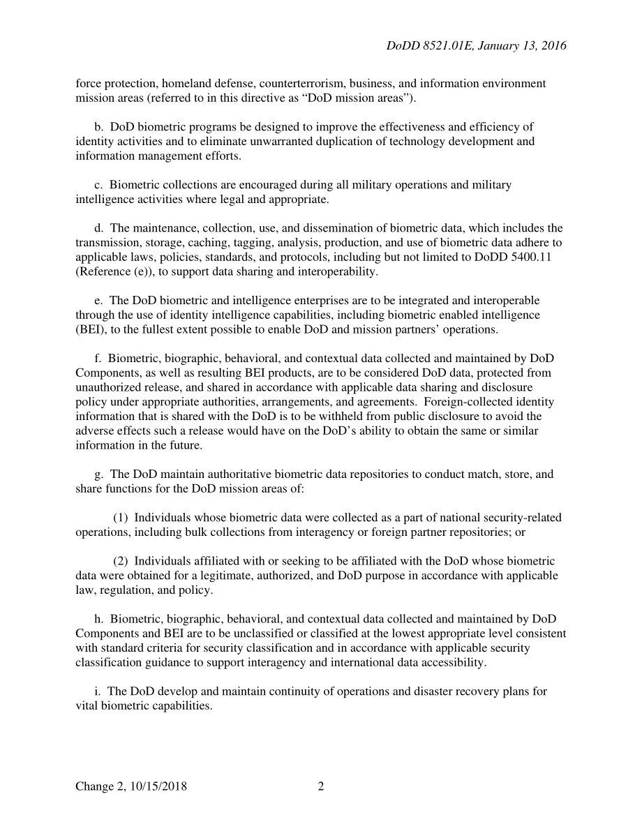 DoDD 8521.01E 国防部生物识别.pdf_第2页