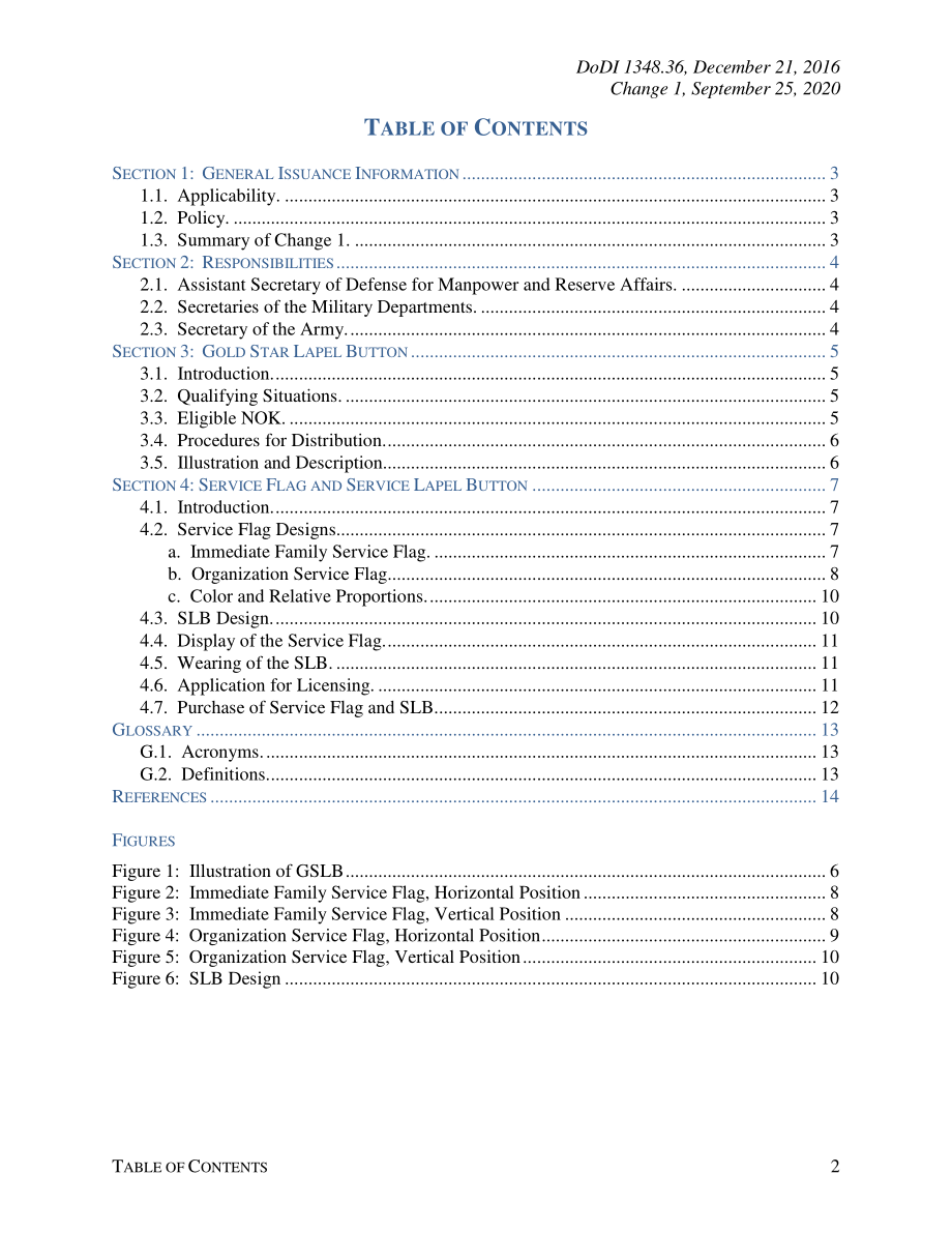 DoDI 1348.36 金星翻领按钮、服务旗帜和服务翻领按钮.pdf_第2页