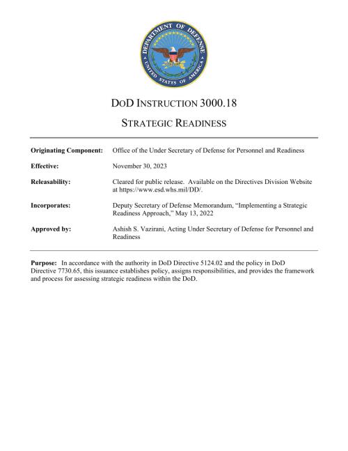 DoDI 3000.18 战略准备.pdf