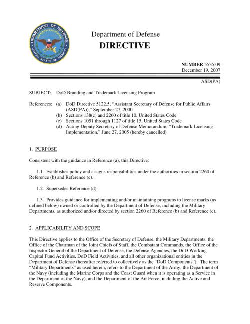 DoDD 5535.09 国防部品牌和商标许可计划.pdf