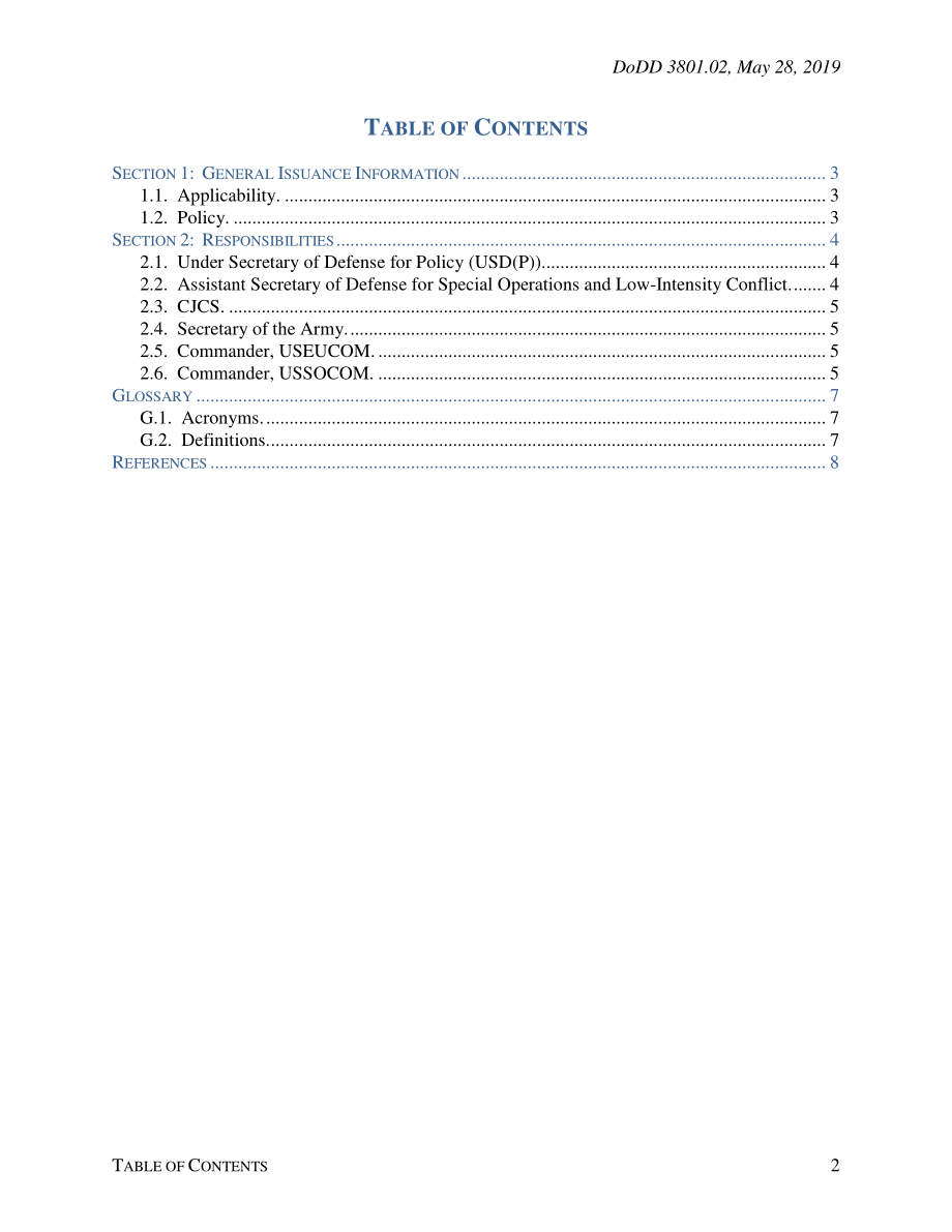 DoDD 3801.02 北大西洋公约组织（北约）特种作战总部（NSHQ）.pdf_第2页