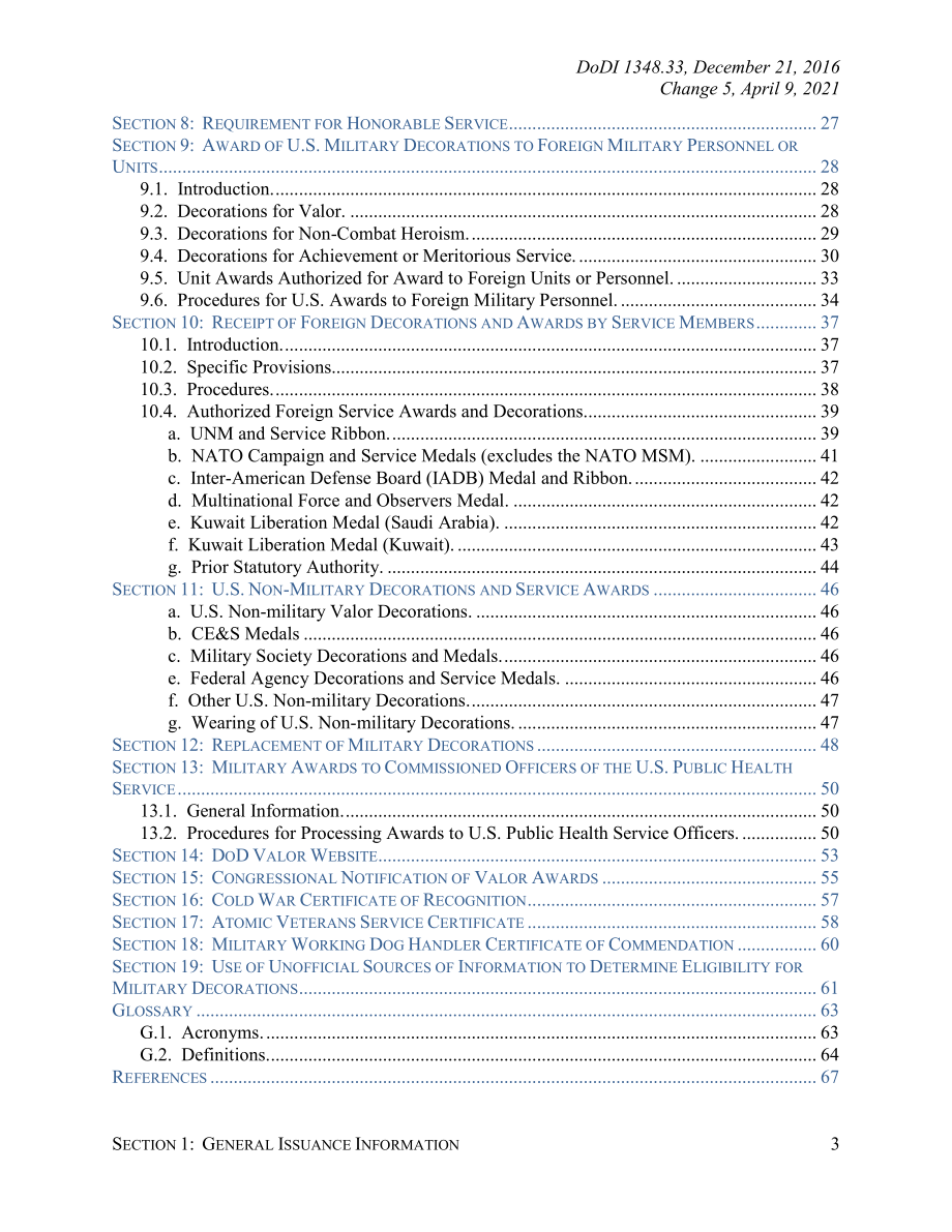 DoDI 1348.33 国防部军事装饰和奖项计划.pdf_第3页