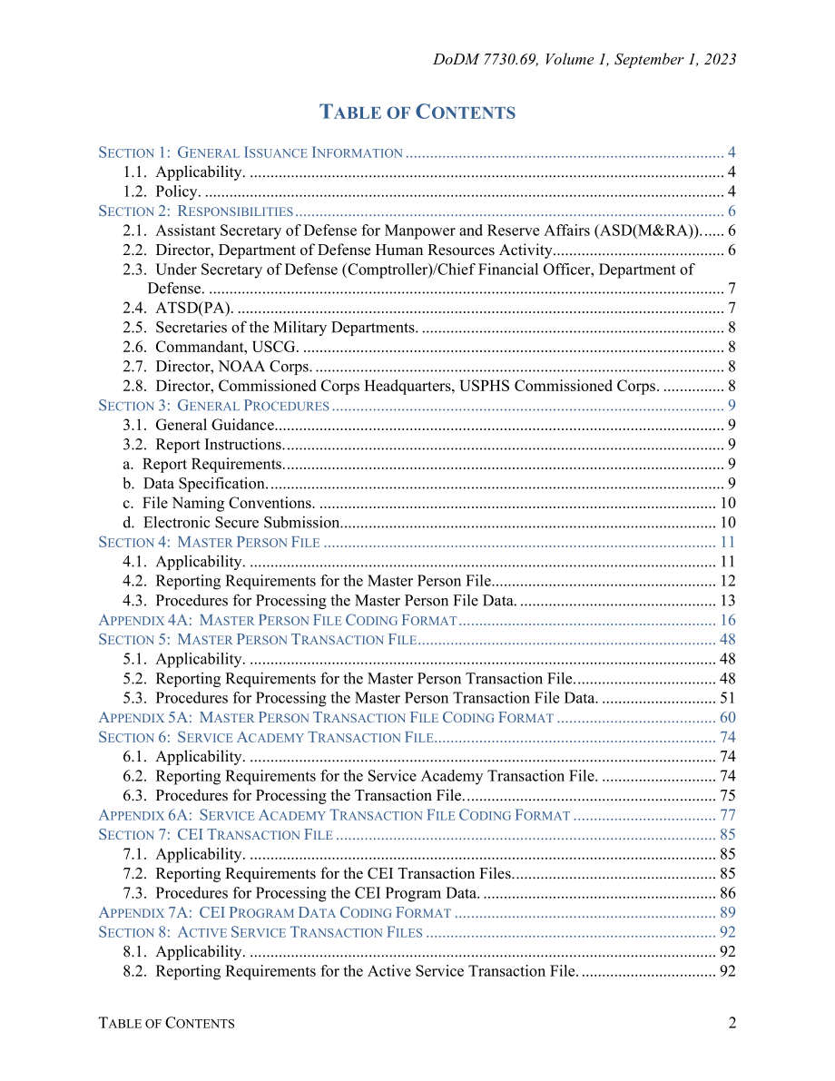 DoDM 7730.69 Volume 1 军警人力资源信息系统：主要报告要求.pdf_第2页