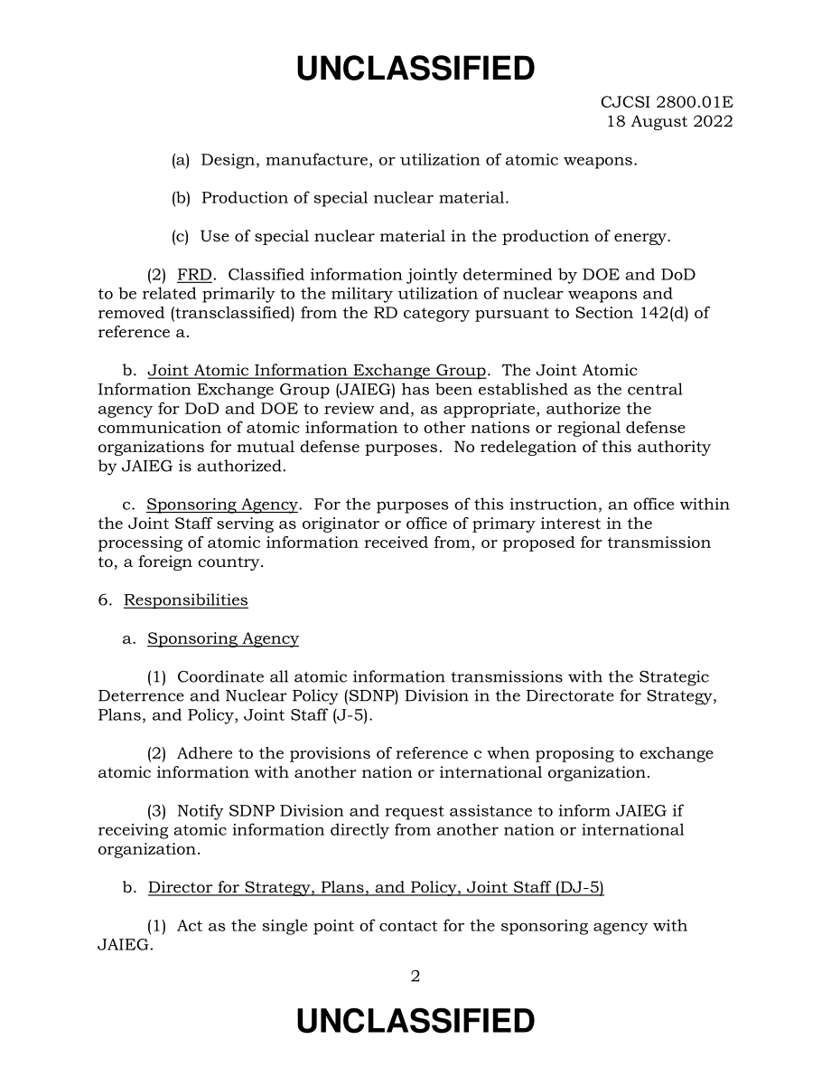 CJCSI 2800.01E 处理从另一个国家或国际组织接收或提议传输到另一个国家或国际组织的原子信息.pdf_第2页