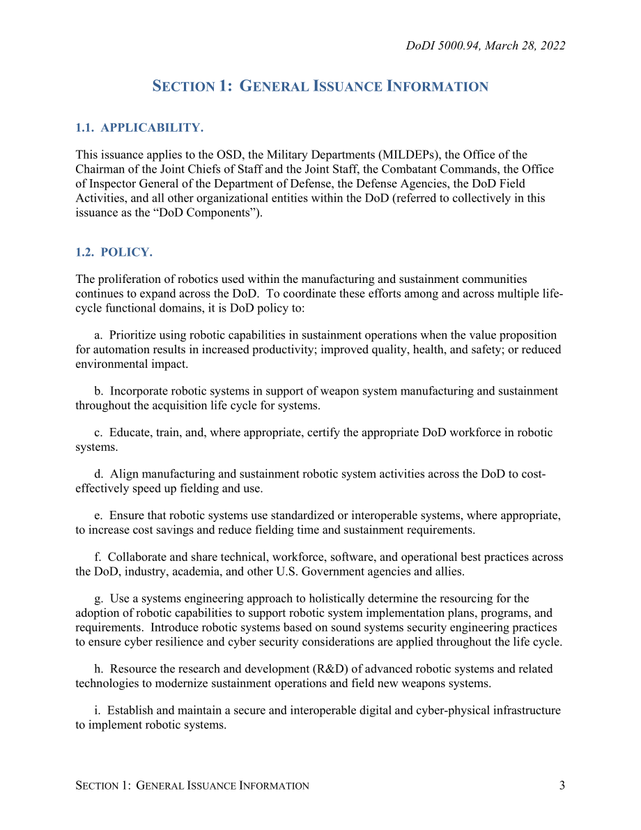 DoDI 5000.94 在国防部中使用机器人系统进行制造和维护.pdf_第3页