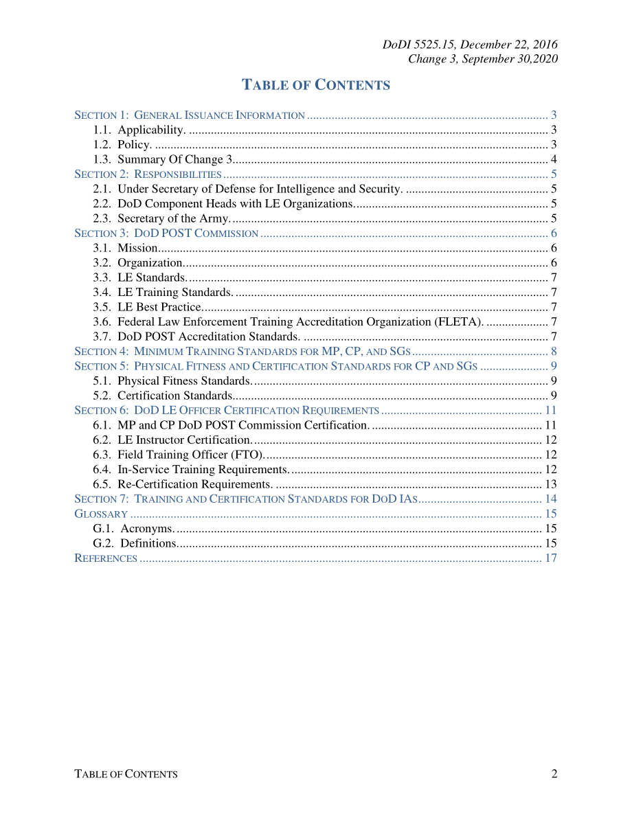 DoDI 5525.15 国防部的执法（LE）标准和培训.pdf_第2页