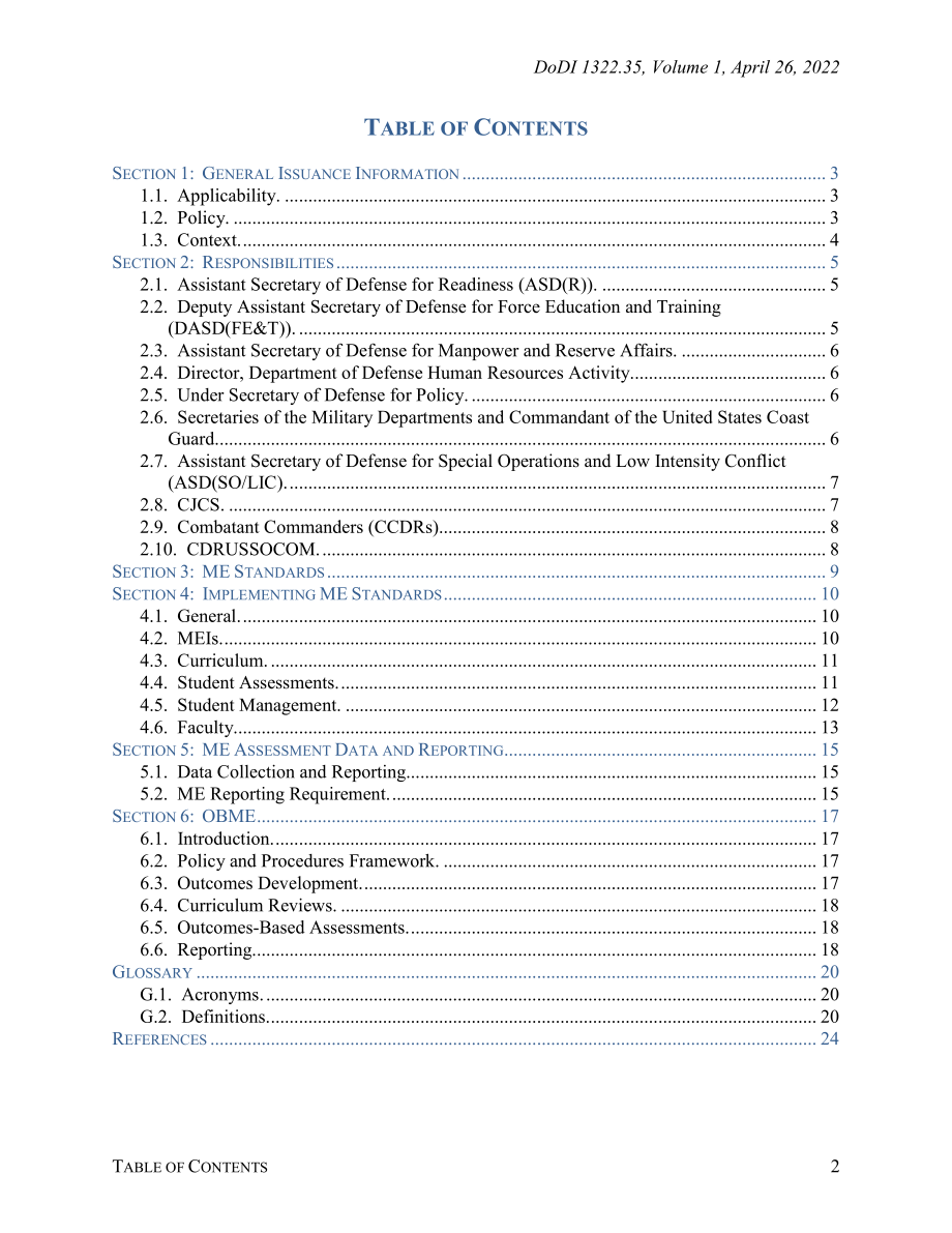 DoDI 1322.35  Volume 1 军事教育：项目管理与行政.pdf_第2页