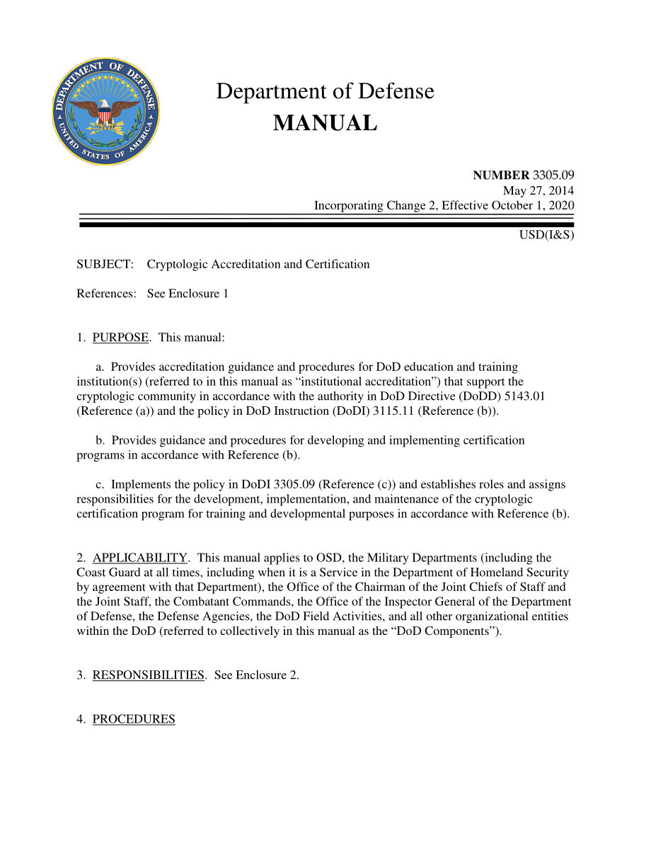 DoDM 3305.09 密码认证和认证.pdf_第1页