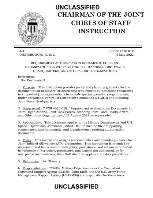 CJCSI 4320.01F 联合组织、联合特遣部队、常设联合部队总部和其他联合组织的需求授权文件.pdf